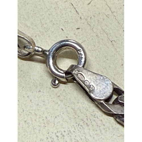87 - Sterling Silvee Figaro Chain with 925 Pendant approx 28.5g