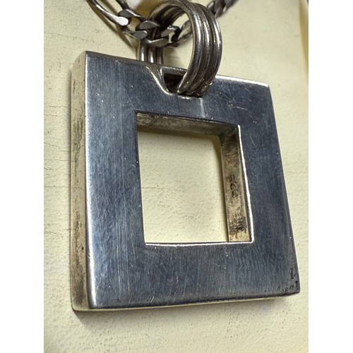 87 - Sterling Silvee Figaro Chain with 925 Pendant approx 28.5g
