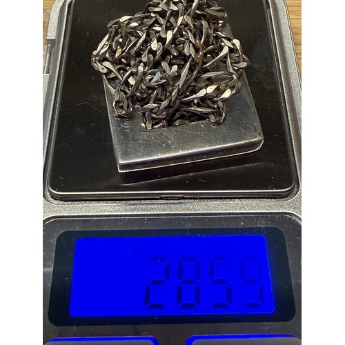 87 - Sterling Silvee Figaro Chain with 925 Pendant approx 28.5g