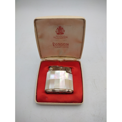 24 - Collection of Four Vintage Lighters to Include Two Ronson Varaflame Boxed Petrol Lighters with Engin... 