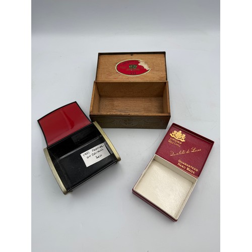3 - Three Vintage Tobacco Cigarette Boxes to include 1951 Festival Of Britain Box
