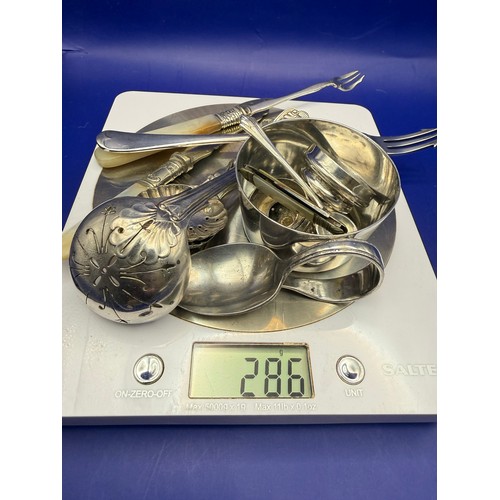 4 - Large Collection of Silver Plated and White Metal Items to include Penknife Ladle Sugar Sifters Pick... 