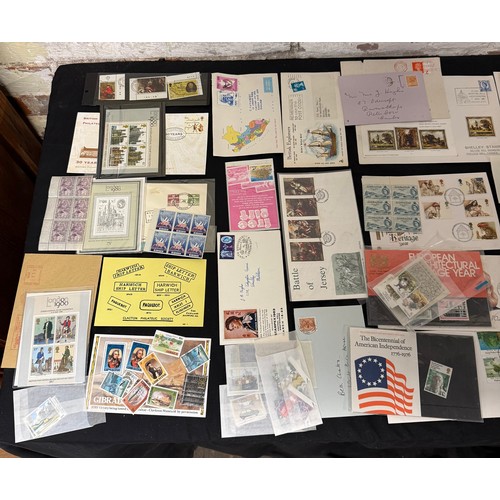 10 - Large Collection of Mixed Stamps to include First Day covers , Stampex , Cinderllas , Presentation P... 