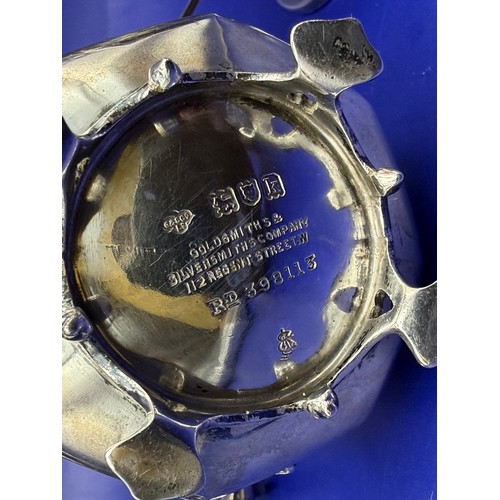 13 - Three Sterling Silver Items to include Pepper Pot and Two Mustards Minimum 71g 925 . Total Weight 16... 