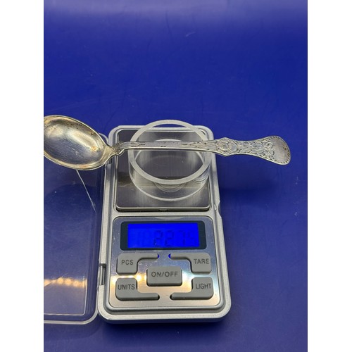 21 - Three White Metal Items to include 900 Silver Fork , 925 Sterling Silver Spoon & 830 Silver Large Sp... 