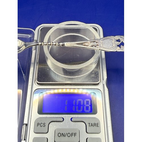 21 - Three White Metal Items to include 900 Silver Fork , 925 Sterling Silver Spoon & 830 Silver Large Sp... 