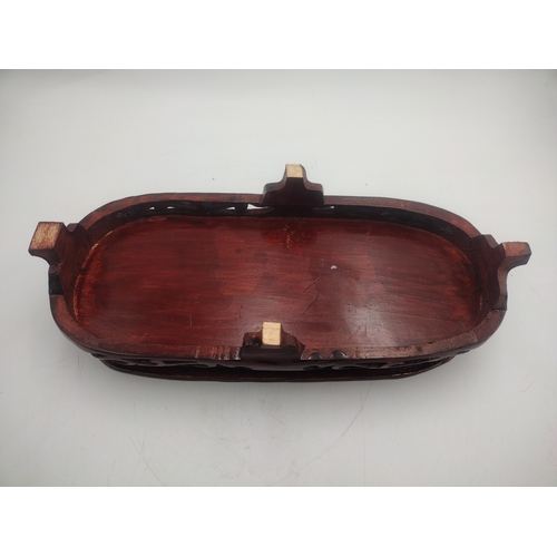 20 - Chinese Carved Dushan / Nanyang Jade Scholar’s Mountain Landscape Group On Carved Hardwood Stand, Ci... 