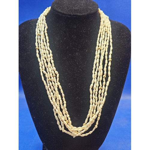 2 - Costume Jewellery to Include 3 Baroque Pearl Strands One A/F