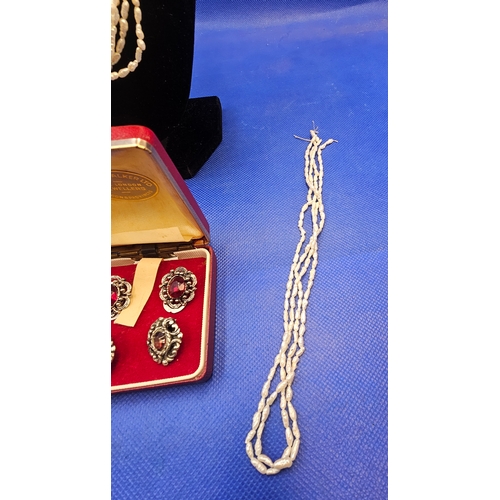2 - Costume Jewellery to Include 3 Baroque Pearl Strands One A/F