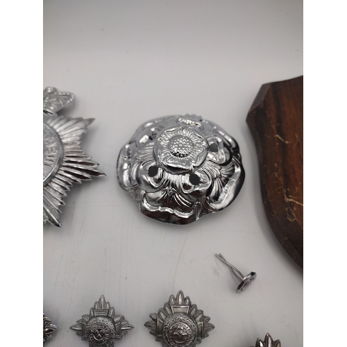 47 - Collection of Vintage British Police Helmet Plates, Cap Badges and Civic Insignia, To Include West M... 