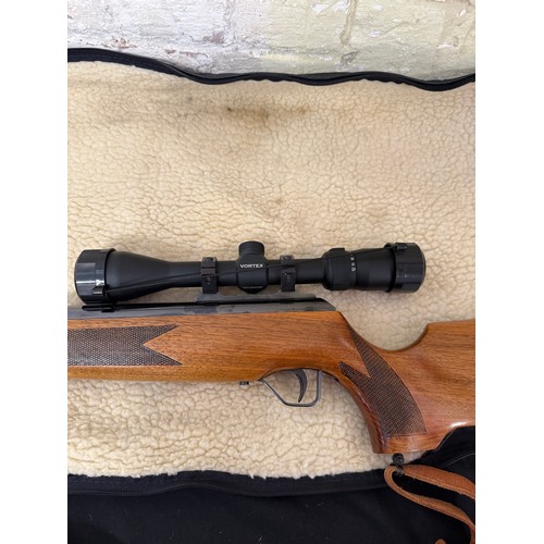 43 - Theoben Break Barrel .22 Air Rifle with Vortex Diamond 4-12X40 and Bag