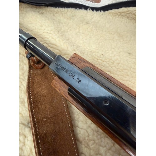 43 - Theoben Break Barrel .22 Air Rifle with Vortex Diamond 4-12X40 and Bag
