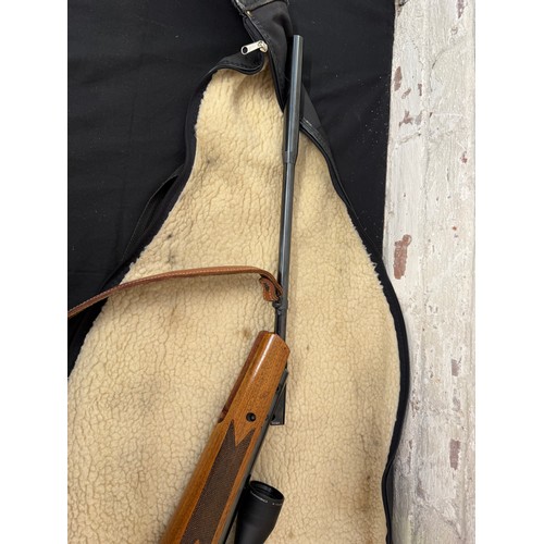 43 - Theoben Break Barrel .22 Air Rifle with Vortex Diamond 4-12X40 and Bag