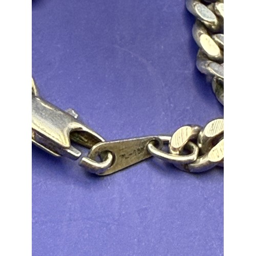 39 - 925 Sterling Silver Cross Pendant on PL 14k Cuban Chain
