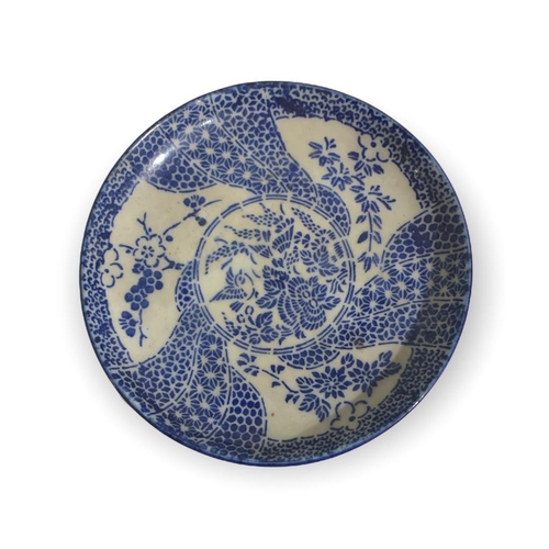 101 - A COLLECTION OF 19TH/20TH CENTURY JAPANESE BLUE AND WHITE PLATES
To include a blue and celadon meat ... 