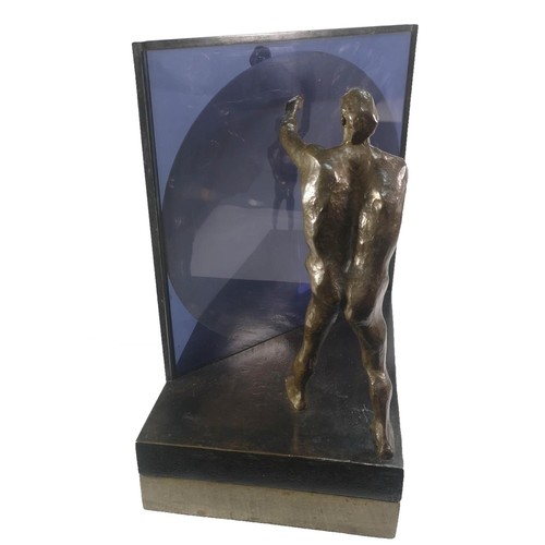 109 - MICHAEL AYRTON 1921-1975, BRONZE AND PERSPEX (6/12)
Titled Lens Reflecting, unsigned, on revolving w... 