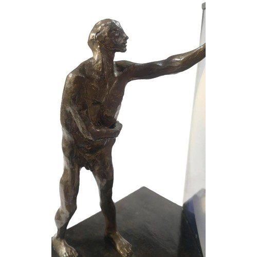 109 - MICHAEL AYRTON 1921-1975, BRONZE AND PERSPEX (6/12)
Titled Lens Reflecting, unsigned, on revolving w... 