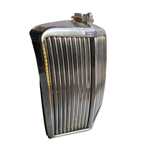 121 - A VINTAGE CHROME ARMSTRONG SIDDELEY CLASSIC CAR RADIATOR GRILLE (NOW CONVERTED TO A LAMP).
(h 66.5cm... 