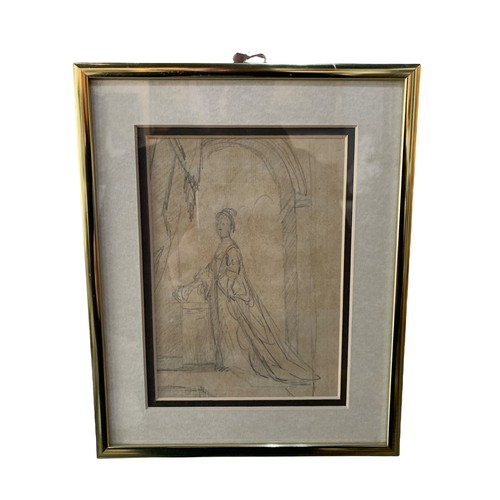 207 - SIR JOSHUA REYNOLDS, PRA, PLYMPTON, DEVON, 1723 - 1792, LONDON, RARE 18TH CENTURY PRELIMINARY SKETCH... 