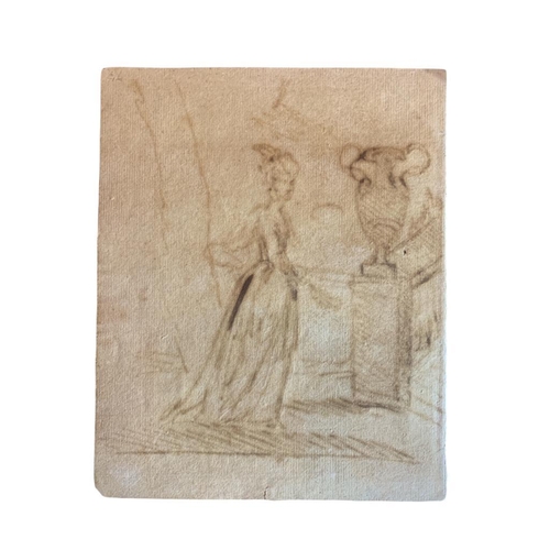 209 - SIR JOSHUA REYNOLDS, PRA, PLYMPTON, DEVON, 1723 - 1792, LONDON, RARE 18TH CENTURY PRELIMINARY SKETCH... 