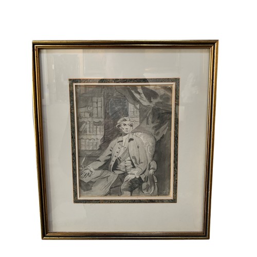 220 - SIR JOSHUA REYNOLDS, PRA, PLYMPTON, DEVON, 1723 - 1792, LONDON, RARE 18TH CENTURY PRELIMINARY SKETCH... 