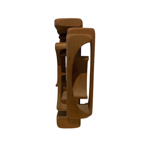 118 - BRIAN WILLSHER, BRITISH, 1930 - 2010, A 20TH CENTURY CARVED WOOD ABSTRACT SCULPTURE
Articulated form... 