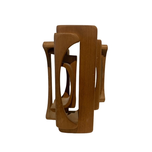 118 - BRIAN WILLSHER, BRITISH, 1930 - 2010, A 20TH CENTURY CARVED WOOD ABSTRACT SCULPTURE
Articulated form... 