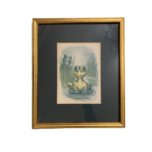 204 - LOUIS WILLIAM WAIN, 1860 - 1939, A COLLECTION OF SIX PRINTS.
(largest sight 13.2cm x 8.5cm, frame 18... 