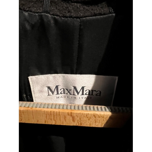 102A - MAX MARA, AN ITALIAN BELTED WOOL WRAP COAT.
(size 10)