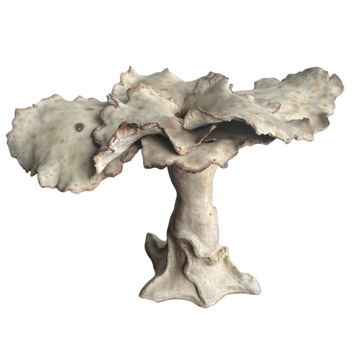 284 - ATTRIBUTED TO URSULA MORLEY PRICE, B. 1936, A LARGE STUDIO POTTERY SCULPTURE STYLISED CORAL TREE.
(h... 