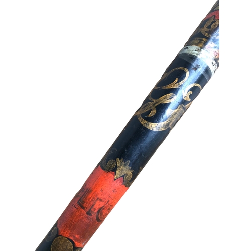 125 - A VICTORIAN PAINTED POLICE TRUNCHEON WITH CROWNED CIPHER 
Above a cartouche inscribed ‘Police’, with... 