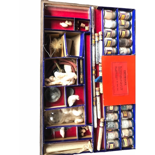 245 - KAY LTD LONDON, AN EDWARDIAN WOODEN CASED CHEMISTRY SET
Titled ‘The Wonders of Chemistry’, Kay Ltd L... 