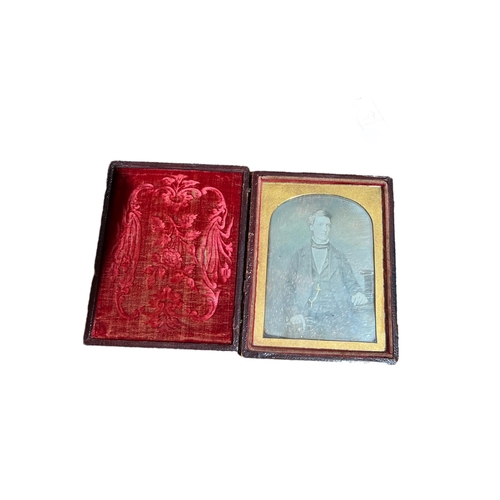 111 - A MID 19TH CENTURY VICTORIAN CASED DAGUERREOTYPE, PORTRAIT OF A SEVENTEEN YEAR OLD BOY
Sitter called... 