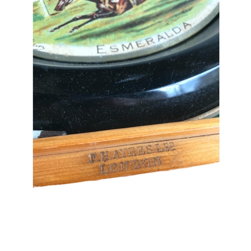 243 - A COMPLETE 1920’S ‘SANDOWN’ ROULETTE GAME BY F.H. AYRES LTD
Housed in a pine wood case. 
(Height 11.... 