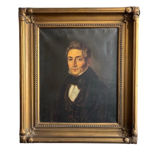 350 - A PAIR OF LATE 19TH CENTURY OILS ON CANVAS, PORTRAITS OF A LADY AND GENTLEMAN
In decorative gilt fra... 