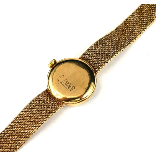 66 - A 9CT GOLD ORIOSA 17 JEWEL INCABLOC LADIES WRISTWATCH
Both case and strap marked ‘375’. 
(gross weig... 