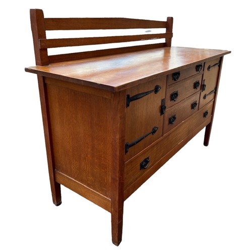 114 - GUSTAV STICKLEY, AMERICAN, 1858 - 1942, A RARE EARLY 20TH CENTURY OAK ARTS & CRAFTS ROOM SUITE
To in... 