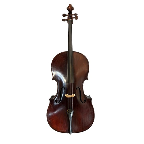 265 - OTTO VIENER, MITTENWALD, AN EARLY 20th CENTURY GERMANY CELLO WITH A 19TH CENTURY SWISS FINKEL ALLEGR... 