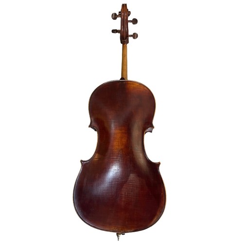 265 - OTTO VIENER, MITTENWALD, AN EARLY 20th CENTURY GERMANY CELLO WITH A 19TH CENTURY SWISS FINKEL ALLEGR... 