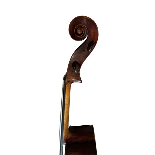 265 - OTTO VIENER, MITTENWALD, AN EARLY 20th CENTURY GERMANY CELLO WITH A 19TH CENTURY SWISS FINKEL ALLEGR... 