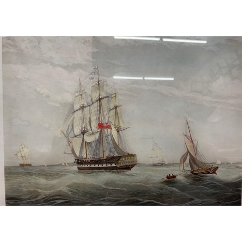 258 - C. ROSENBERG, H.C.S. MACQUEEN OFF THE START 26TH JANUARY 1832, COLOURED ETCHING AND HAND COLOURED 
P... 