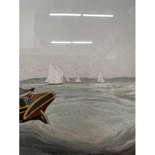 258 - C. ROSENBERG, H.C.S. MACQUEEN OFF THE START 26TH JANUARY 1832, COLOURED ETCHING AND HAND COLOURED 
P... 