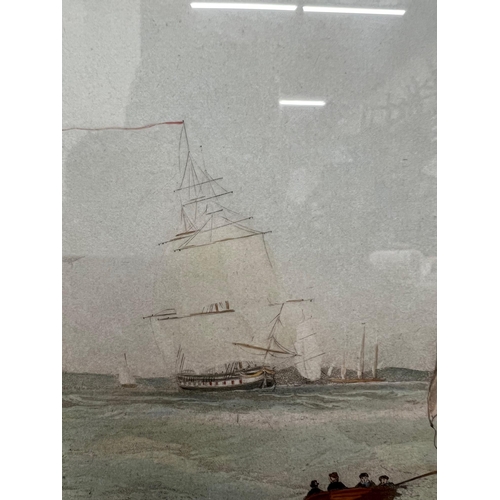 258 - C. ROSENBERG, H.C.S. MACQUEEN OFF THE START 26TH JANUARY 1832, COLOURED ETCHING AND HAND COLOURED 
P... 