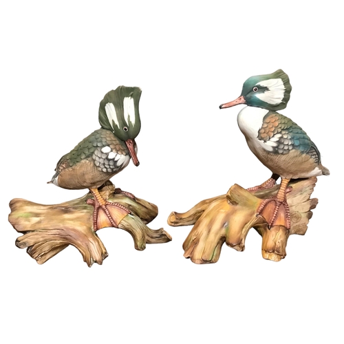 181 - EDOARDO TASCA, TWO 20TH CENTURY LIMITED EDITION (525/1000 AND 528/1000) PORCELAIN DUCKS 
Titled ‘Liv... 