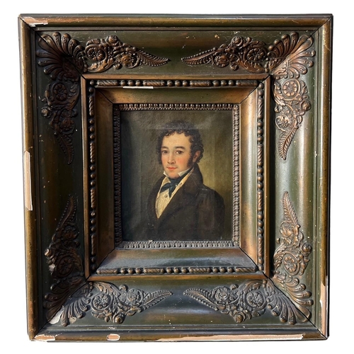 288 - A 19TH CENTURY CONTINENTAL OIL ON CANVAS, PORTRAIT OF A GENTLEMAN
Held in a good early 19th Century ... 