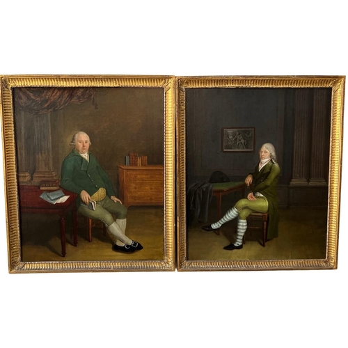 291 - JOANNES JOSEPHUS DE LOOSE, BELGIUM, 1770 - 1849, A PAIR OF FINE 18TH CENTURY OILS ON CANVAS
Interior... 