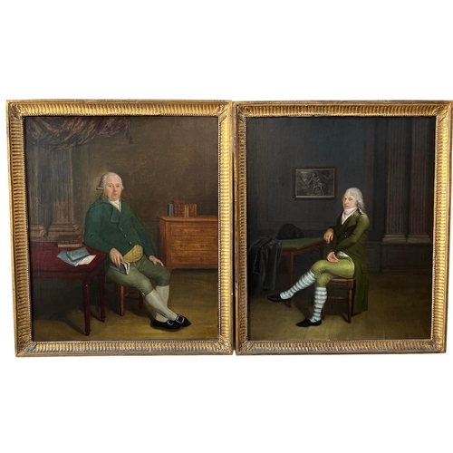 291 - JOANNES JOSEPHUS DE LOOSE, BELGIUM, 1770 - 1849, A PAIR OF FINE 18TH CENTURY OILS ON CANVAS
Interior... 