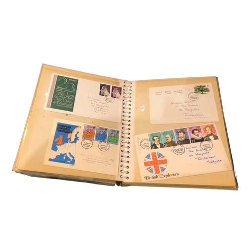 197a - A COLLECTION OF NINE 20TH CENTURY STAMPS TO INCLUDE BRITISH AND EUROPEAN FIRST DAY COVERS, NUMBER OF... 