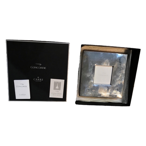 74B - CARR'S OF SHEFFIELD LTD FOR CONCORDE, A SILVER MOUNTED PICTURE FRAME
Hallmarked Sheffield, 2003, in ... 