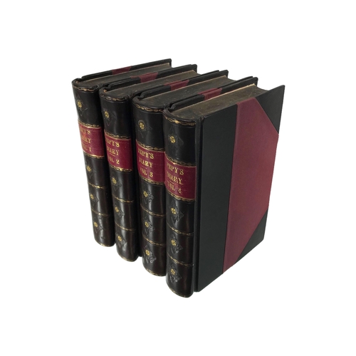 121 - THE DIARY AND CORRESPONDENCE OF SAMUEL PEPYS, F.R.S., 1867, NEW EDITION VOLUMES 1-4, LONDON: BELL & ... 